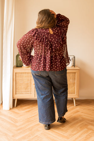 Blouse Candice bordeaux