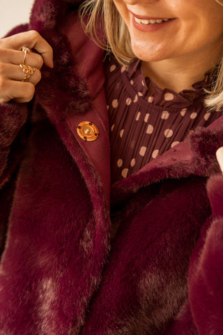 Manteau Lenny bordeaux