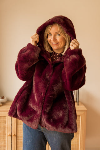 Manteau Lenny bordeaux