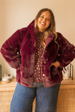 Manteau Lenny bordeaux