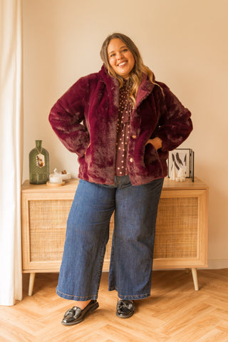 Manteau Lenny bordeaux