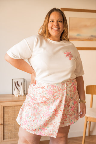 Jupe-short Lipa rose