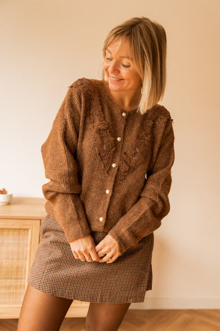 Gilet Nora marron
