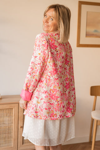 Veste Fleur fuchsia