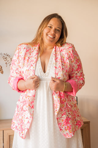 Veste Fleur fuchsia