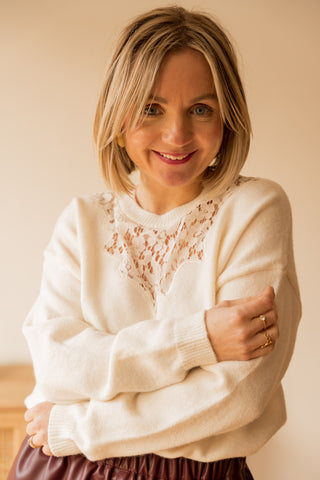 Pull Alina blanc
