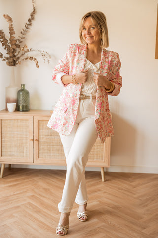 Veste Fleur rose