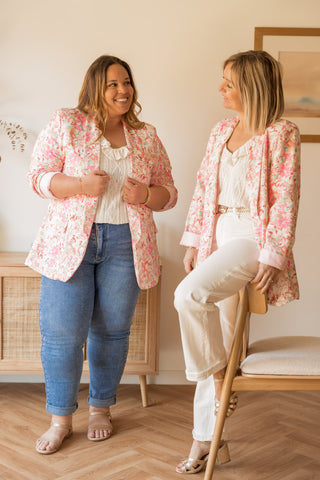 Veste Fleur rose