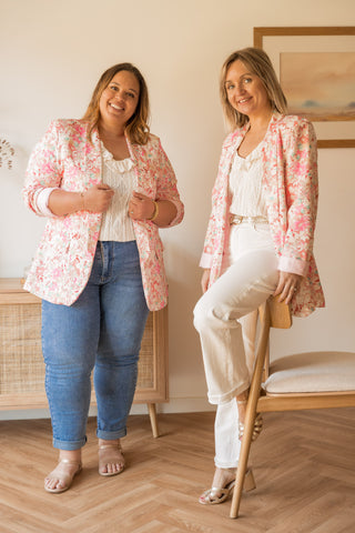 Veste Fleur rose