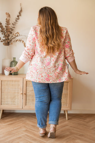 Veste Fleur rose