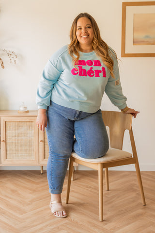 Sweat Chéri bleu
