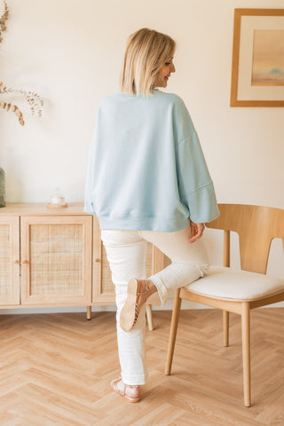 Sweat Chéri bleu