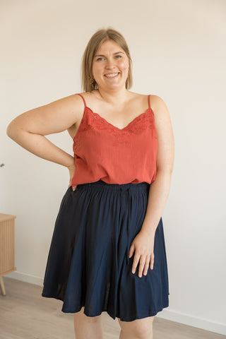 Top Inès terracotta