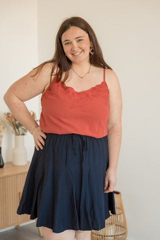 Top Inès terracotta