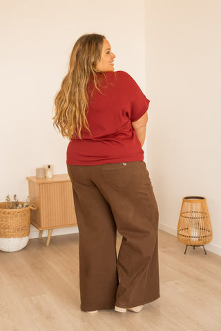 T-shirt Elana bordeaux