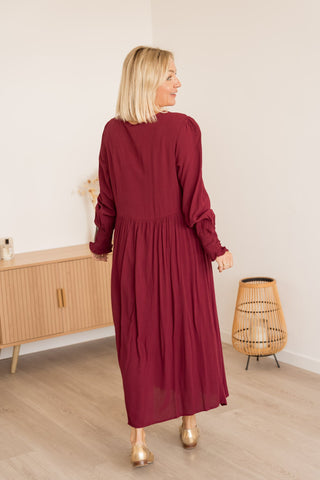 Robe Eloriana bordeaux