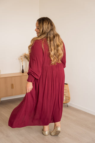 Robe Eloriana bordeaux