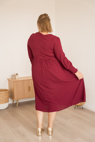 Robe Eloriana bordeaux