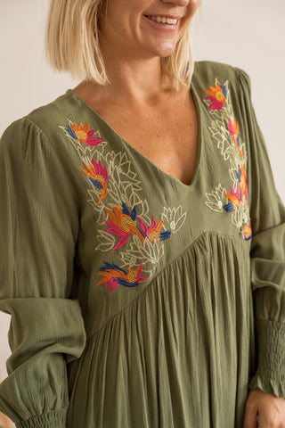 Robe Eloriana kaki