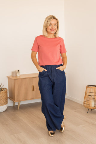 T-shirt Flora rose