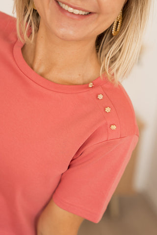 T-shirt Flora rose