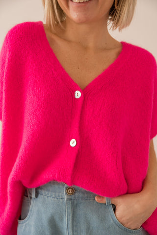 Gilet sans manches Angie rose fluo