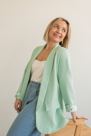 Veste Trissia vert d'eau