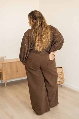 Top Romy marron