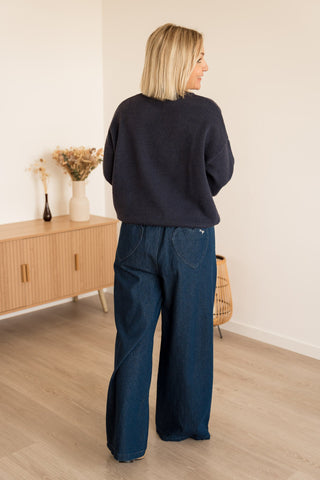 Pull Iconic bleu