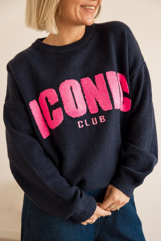 Pull Iconic bleu