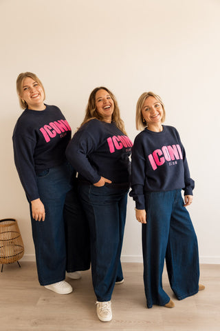 Pull Iconic bleu