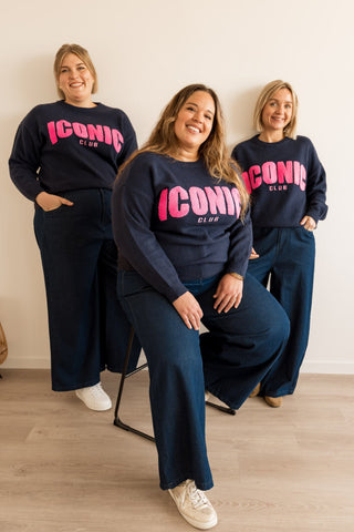 Pull Iconic bleu