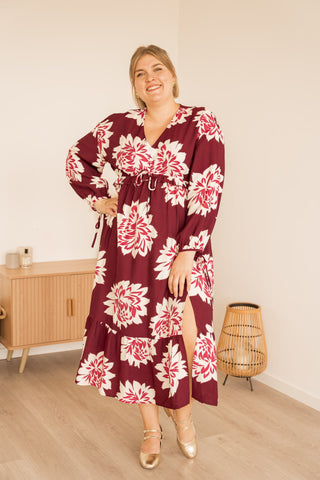 Robe Leli bordeaux