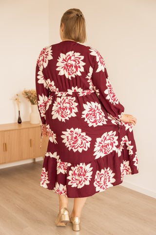Robe Leli bordeaux