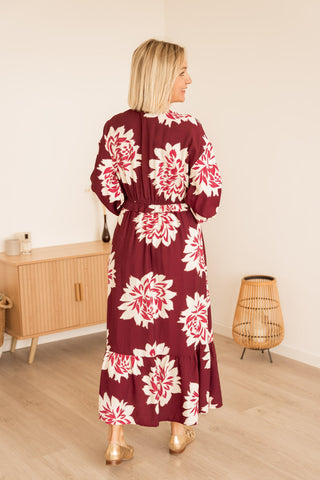 Robe Leli bordeaux