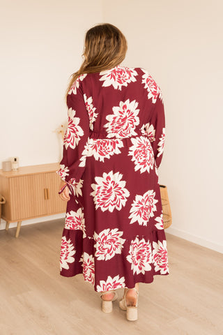 Robe Leli bordeaux