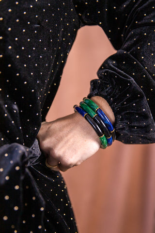 Bracelet Foxy bleu et vert
