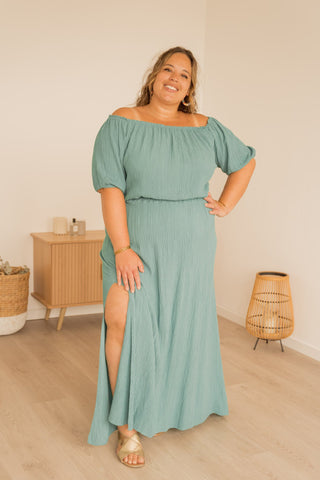 Ensemble Suzana bleu canard