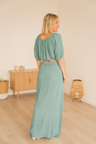 Ensemble Suzana bleu canard