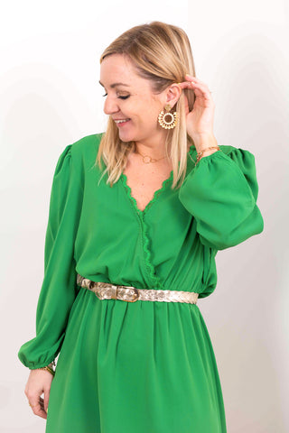 Robe Clotilde vert